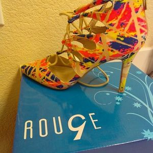 Colorful Rainbow heels